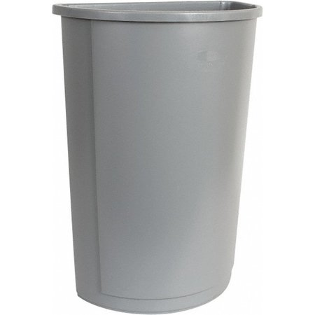 MORROR Rubbermaid 21 Gal Gray HalfRound Trash Can MRO5004999